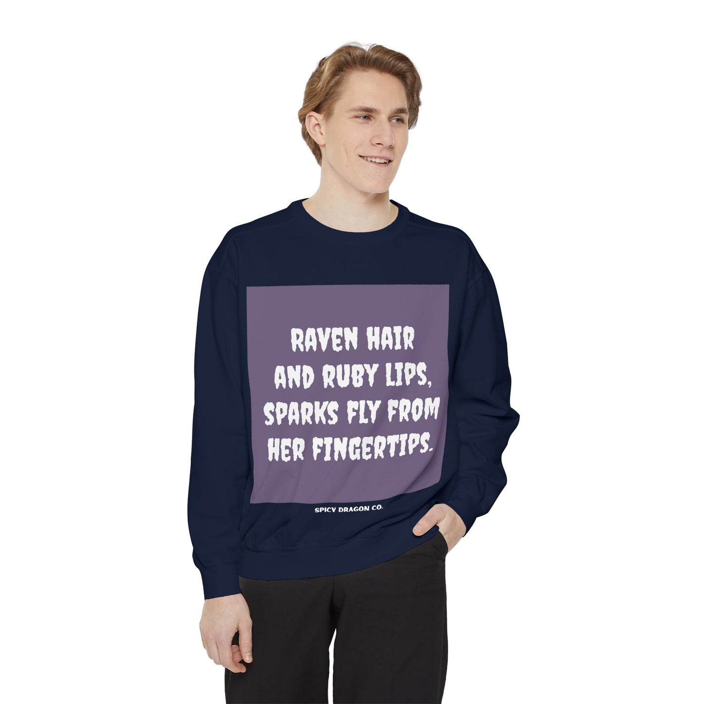 Raven Hair/Ruby Lips Comfort Colors Crewneck