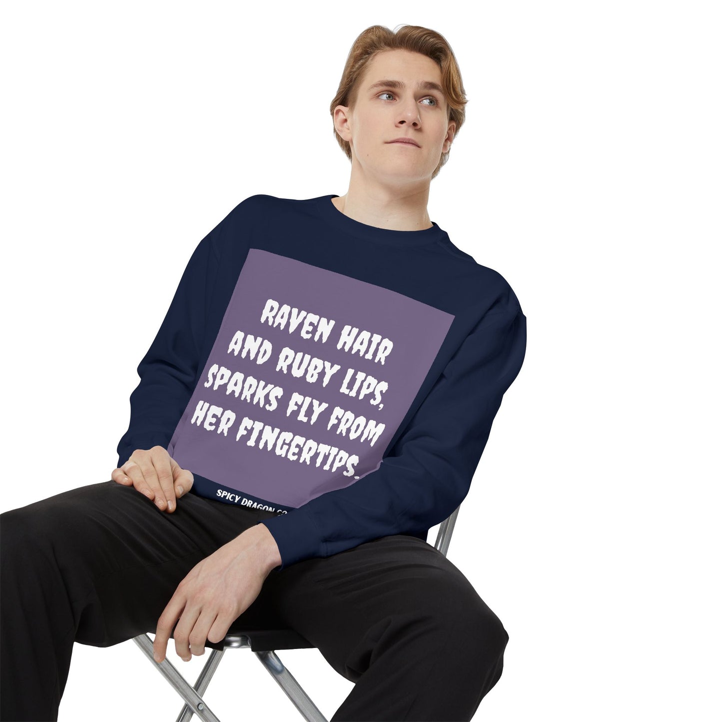 Raven Hair/Ruby Lips Comfort Colors Crewneck