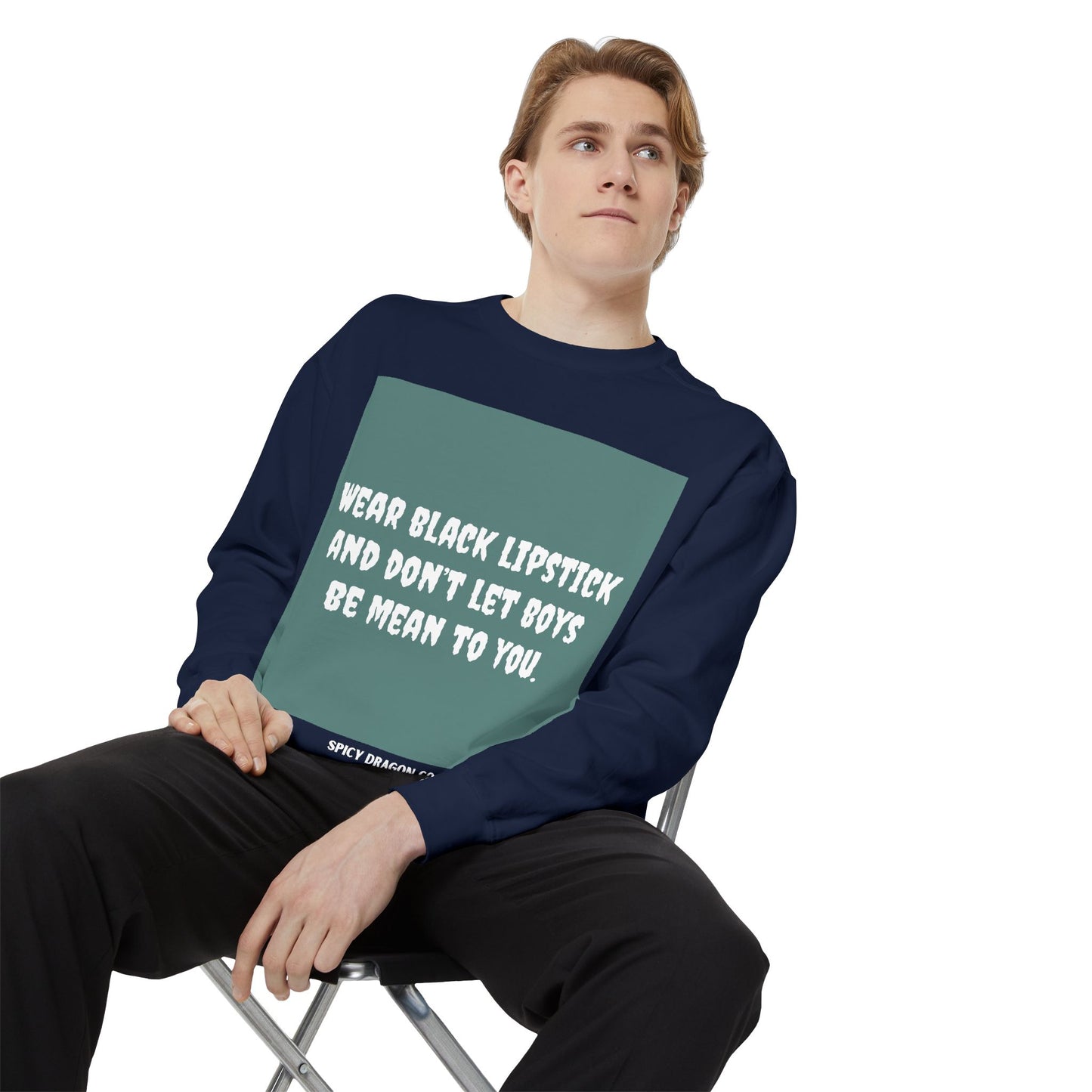 Black Lipstick Comfort Colors Crewneck