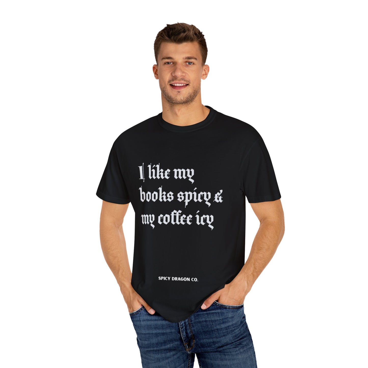 Books Spicy & Coffee Icy Comfort Colors Tee