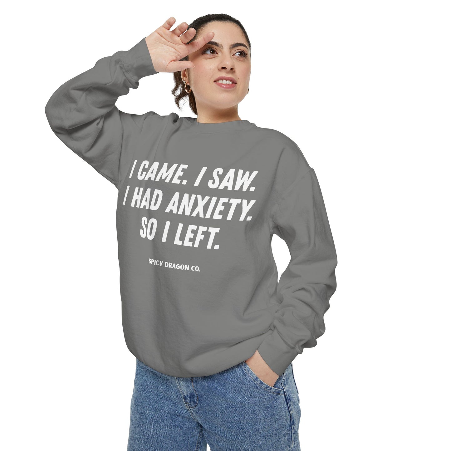 Anxiety Comfort Colors Crewneck