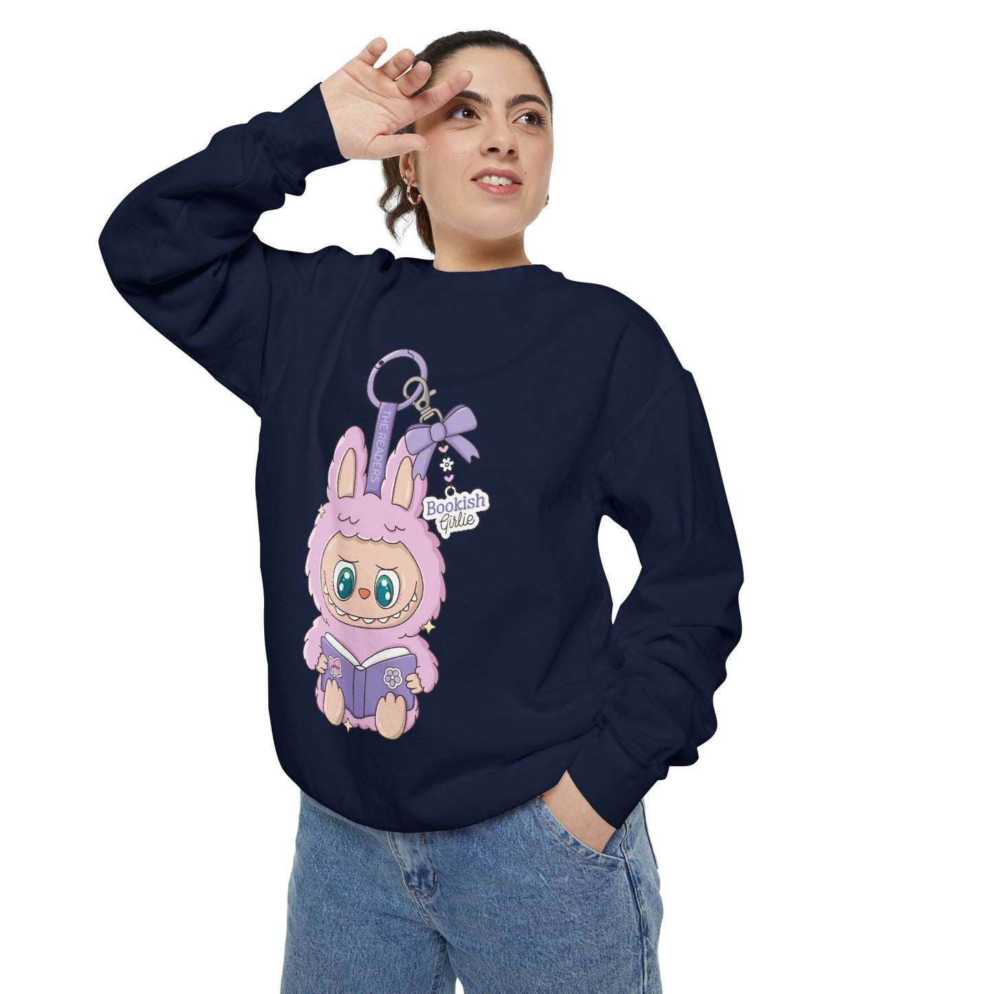BuBu Bookish Girlie Comfort Colors Crewneck