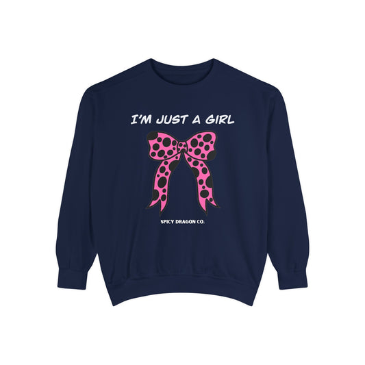 Just A Girl Comfort Colors Crewneck