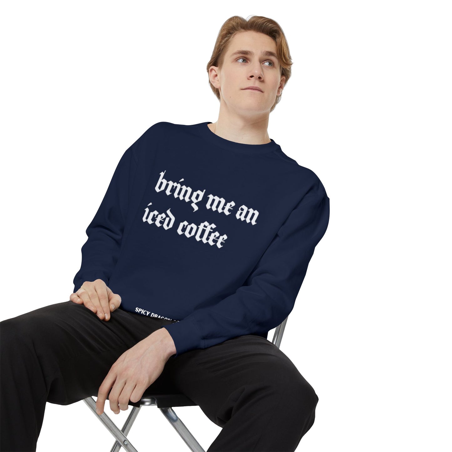 Bring Me An Iced Coffee Comfort Colors Crewneck