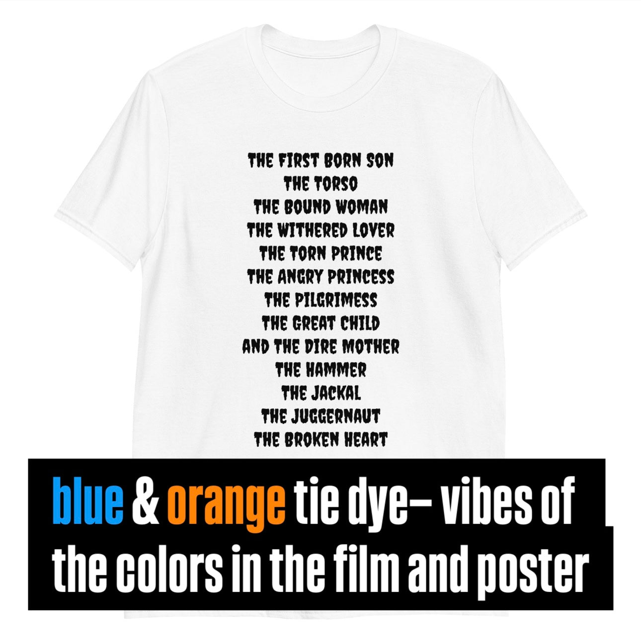 Thirteen Ghosts (blue & orange tie dye)