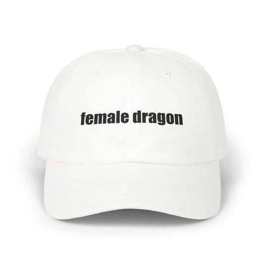 Female Dragon Embroidered Dad Hat