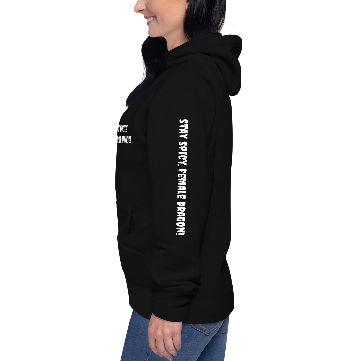 Set 3. Don’t Bother Me / Watching Horror Movies Premium Hoodie