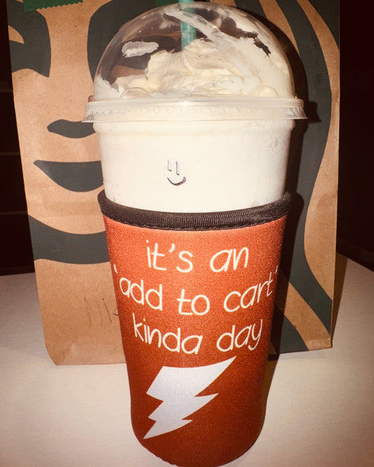Add To Cart Iced Coffee Koozie