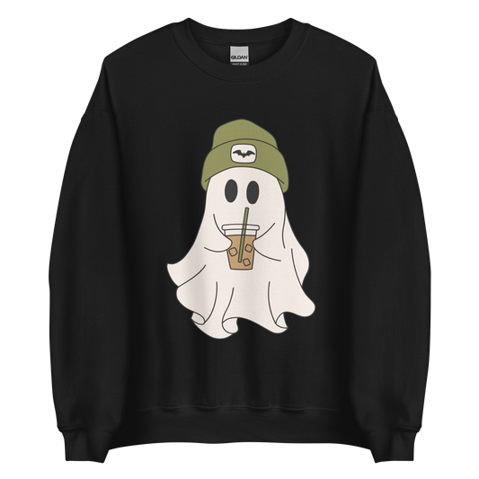 Ghosty With Coffee Crewneck