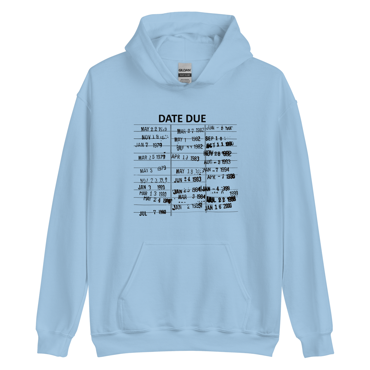 Date Due Hoodie