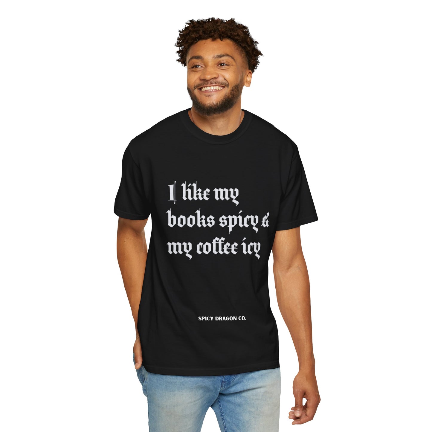 Books Spicy & Coffee Icy Comfort Colors Tee