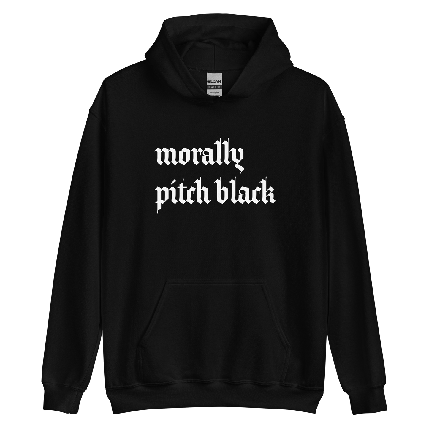 Morally Pitch Black Hoodie