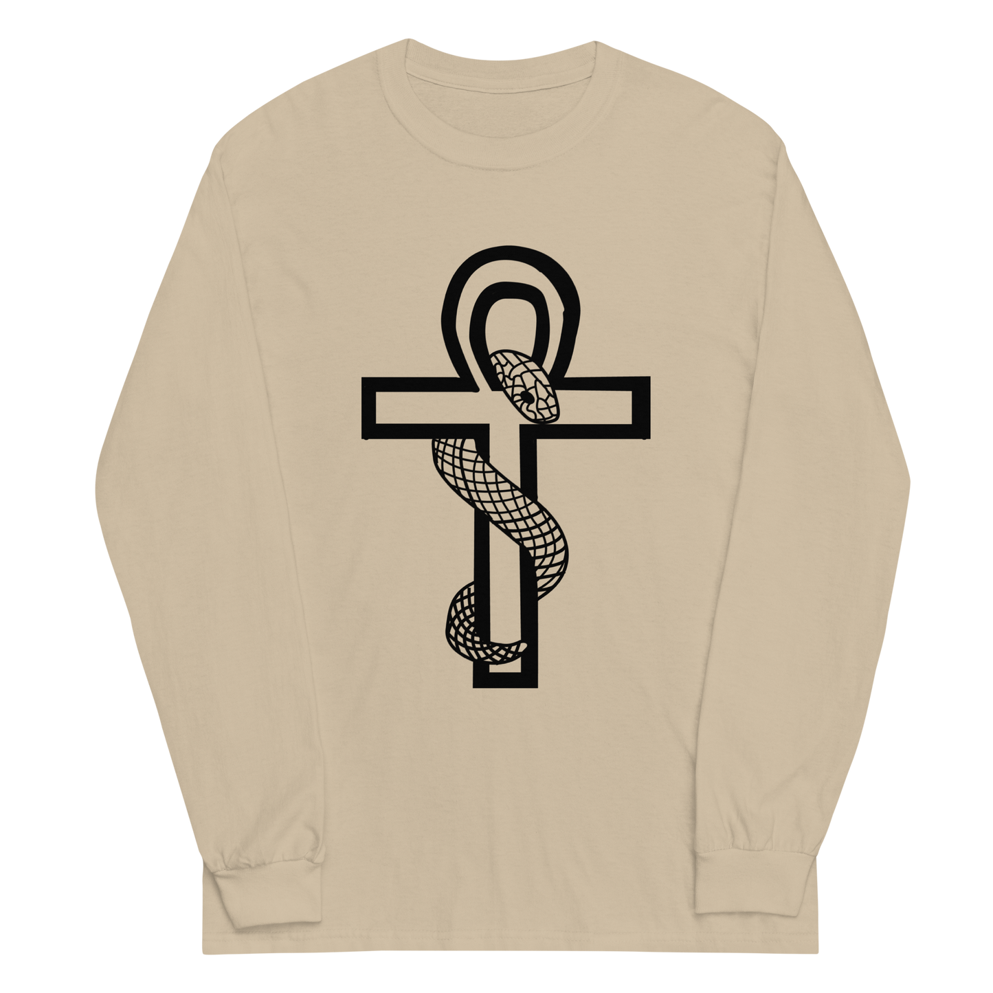 Ankh With Snake Long Sleeve