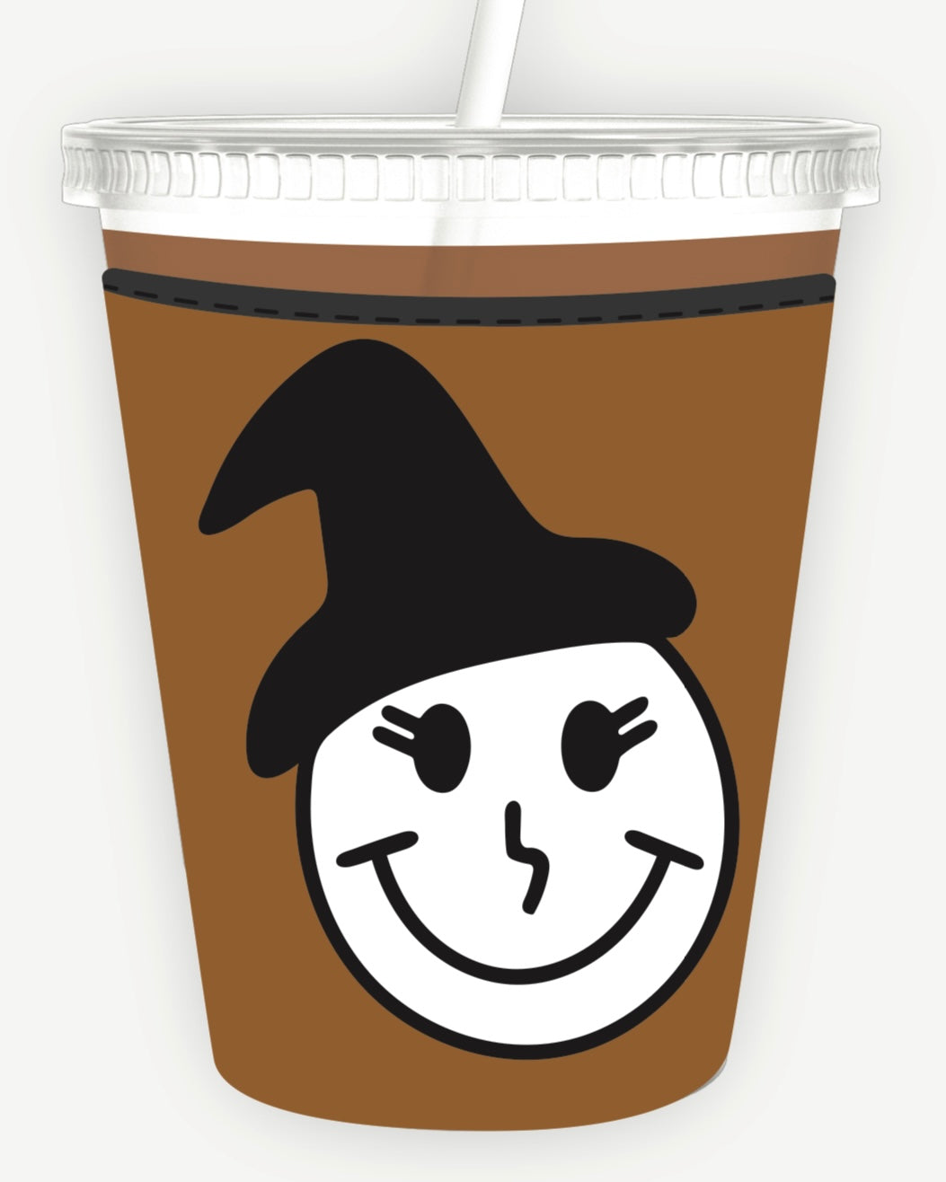 *Witch Smiley Iced Coffee Koozie