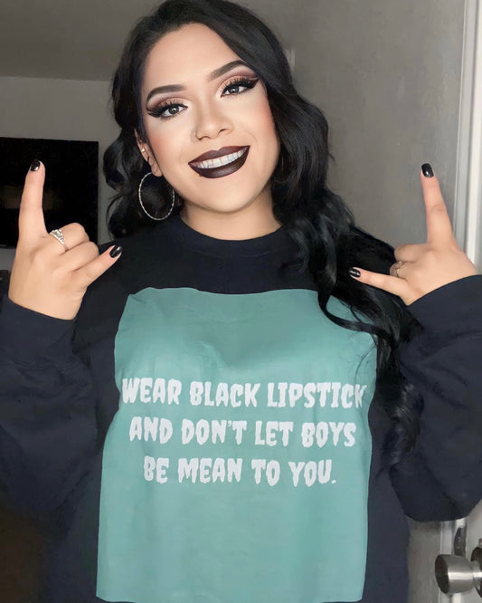 Black Lipstick Crewneck