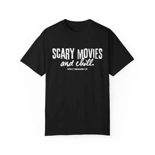 Scary Movies & Chill Comfort Colors Tee