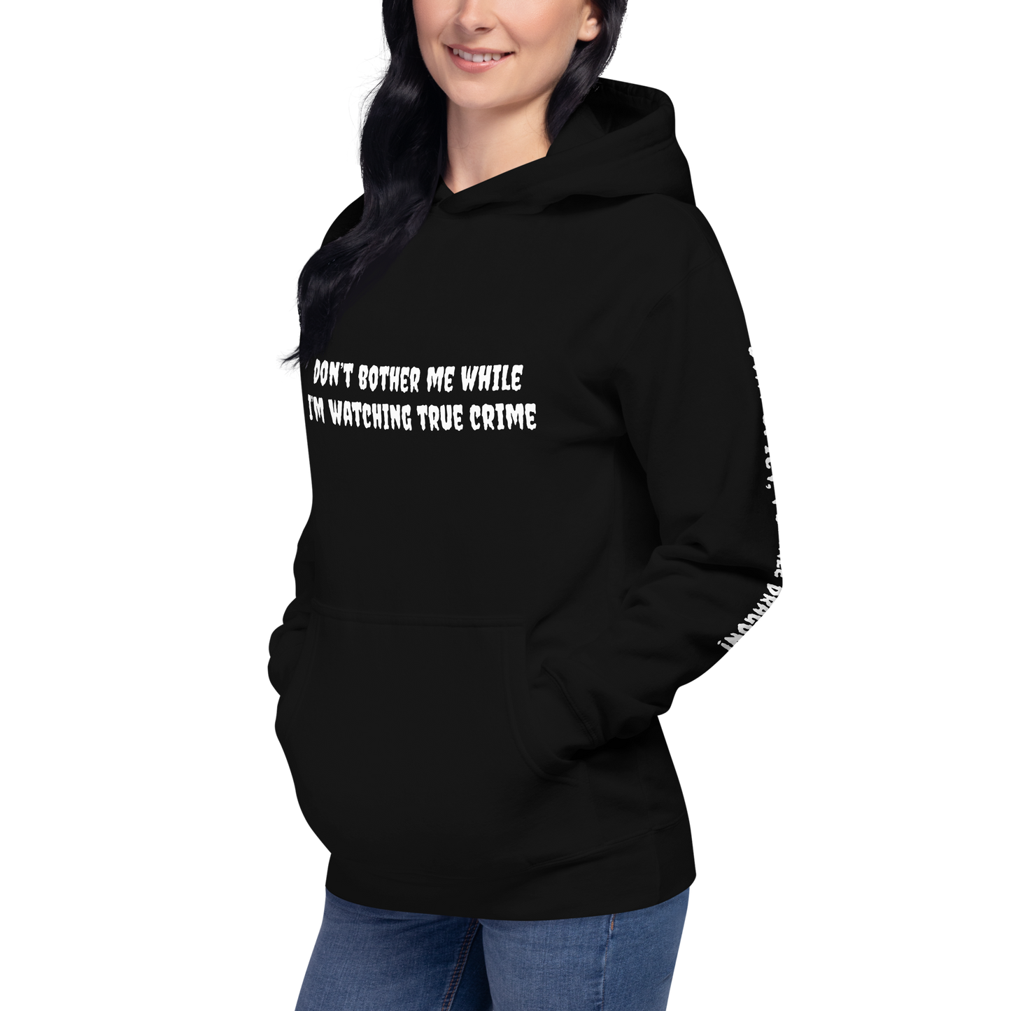 Set 4. Don’t Bother Me / Watching True Crime Premium Hoodie