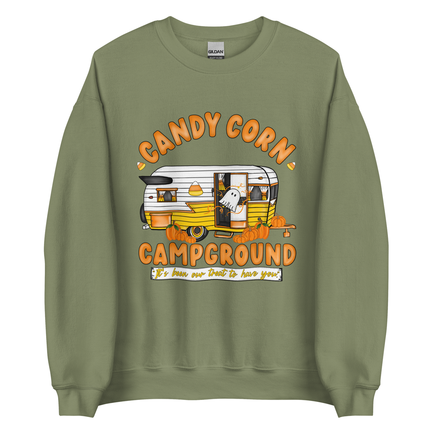 Candy Corn Campground Crewneck