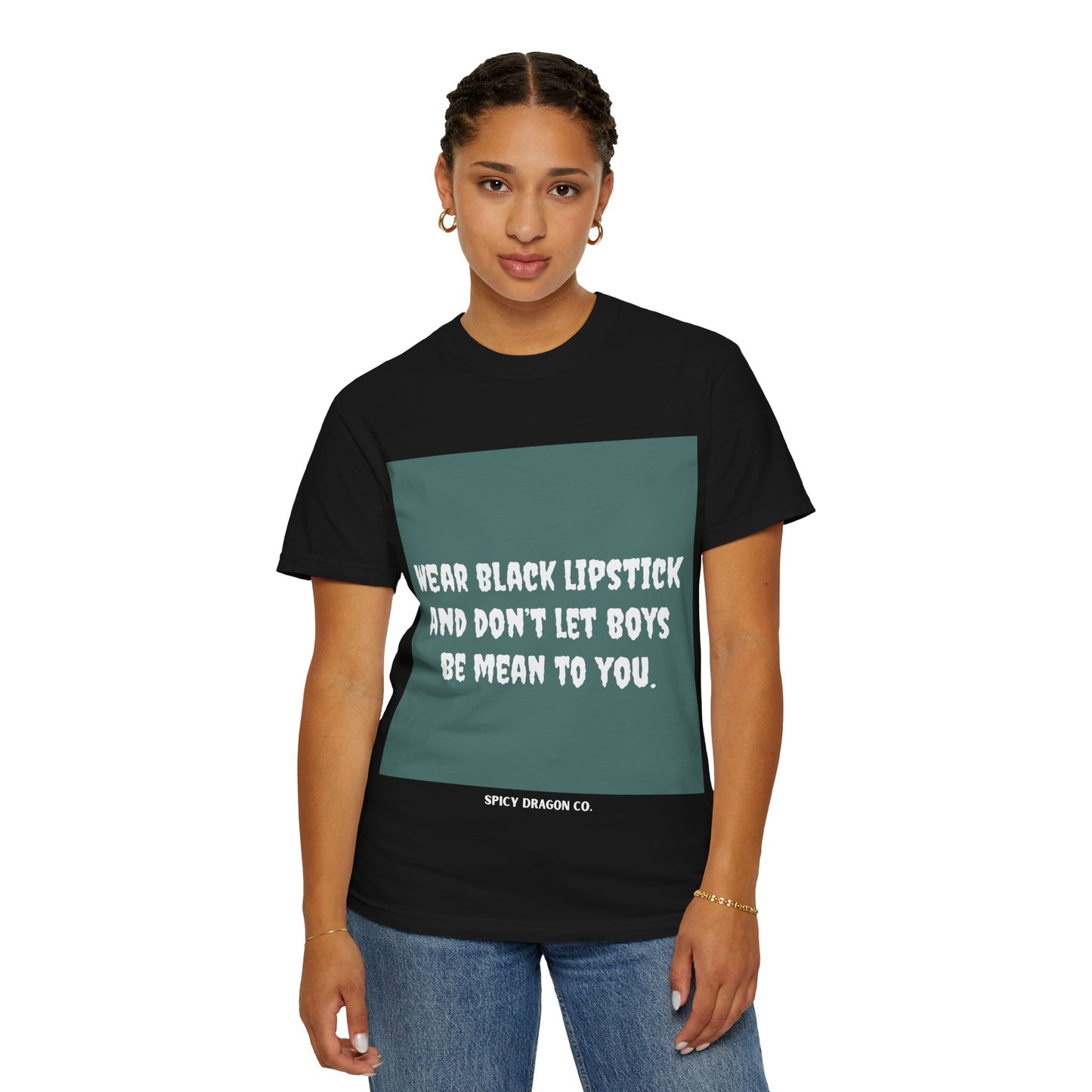 Black Lipstick Comfort Colors Tee