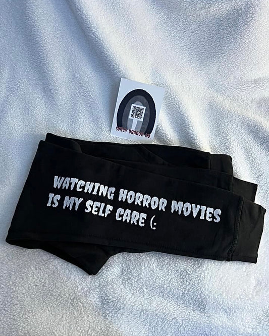 Set 7. Self Care / Watching Horror Movies Fleece Sweatpants