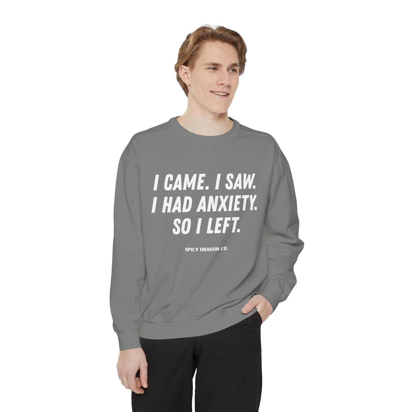 Anxiety Comfort Colors Crewneck
