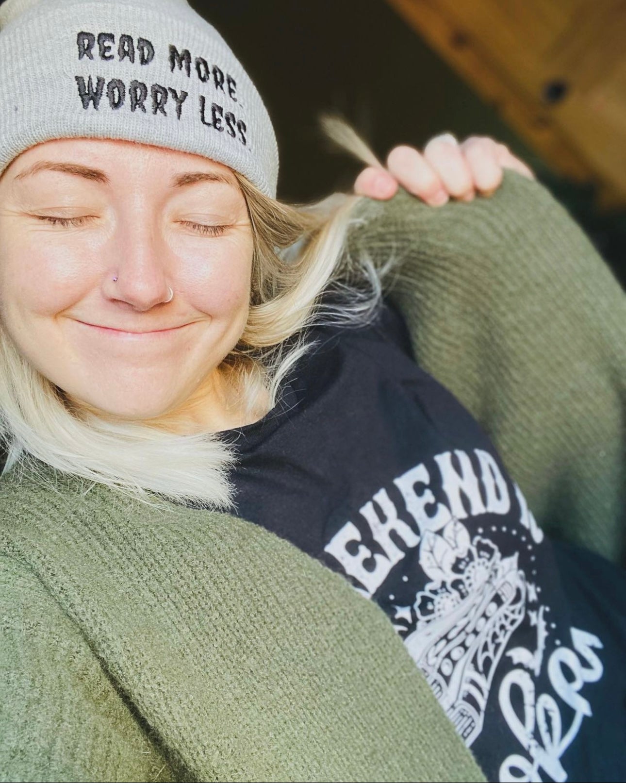 Read More/Worry Less Beanie