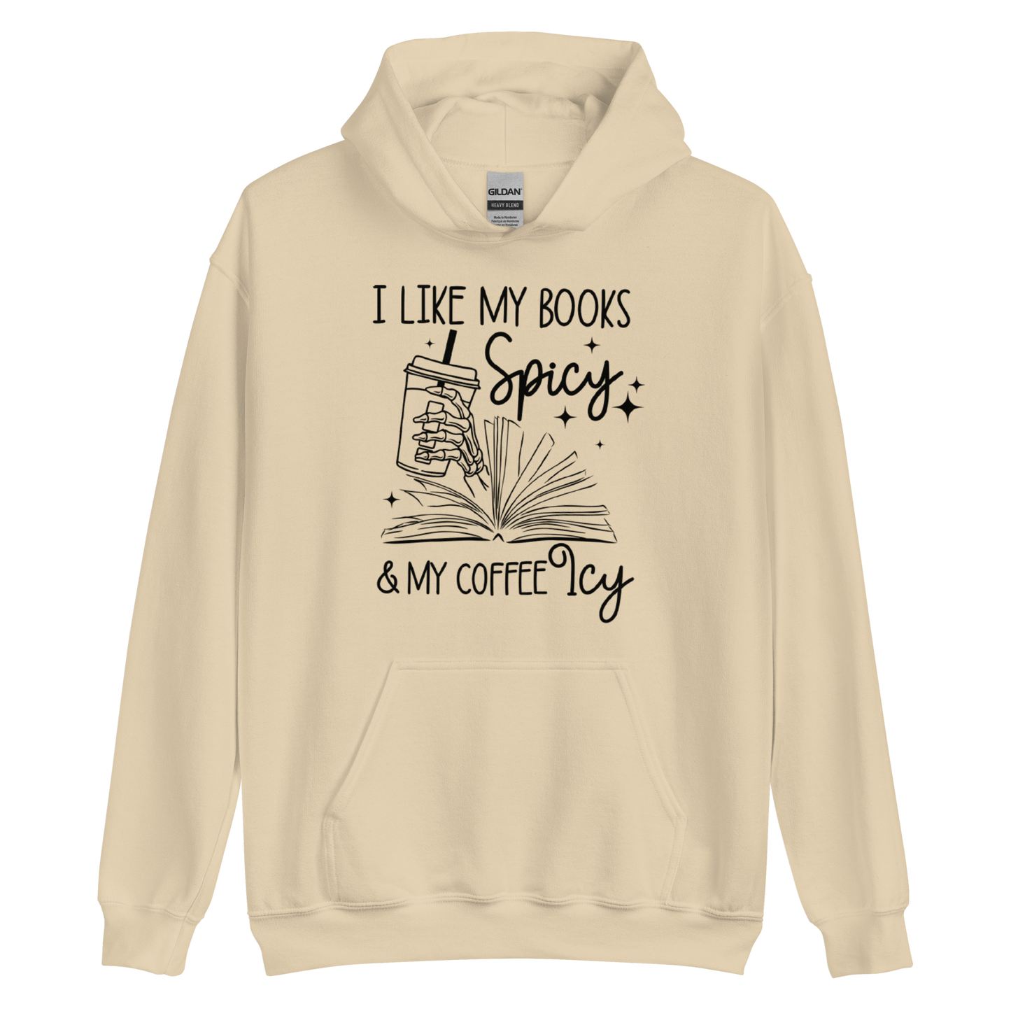 Spicy Books & Icy Coffee Hoodie