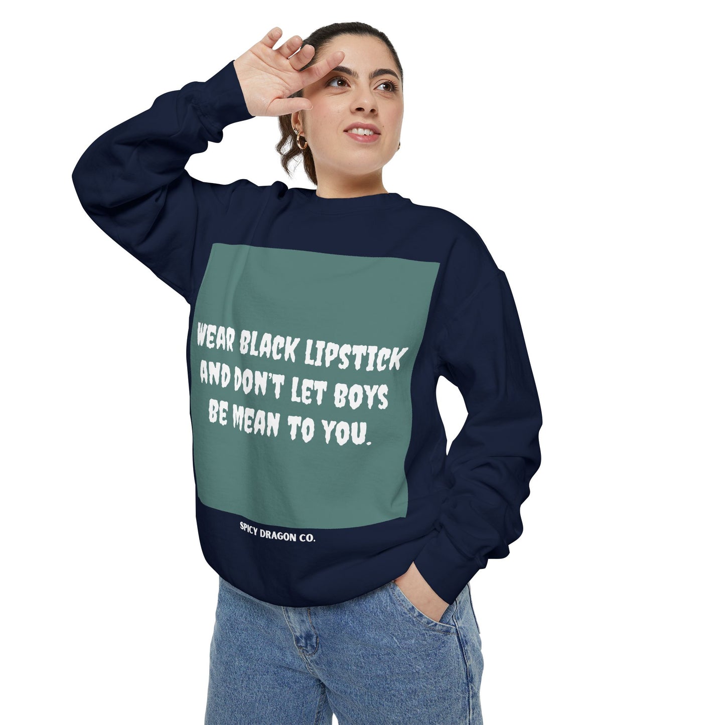 Black Lipstick Comfort Colors Crewneck
