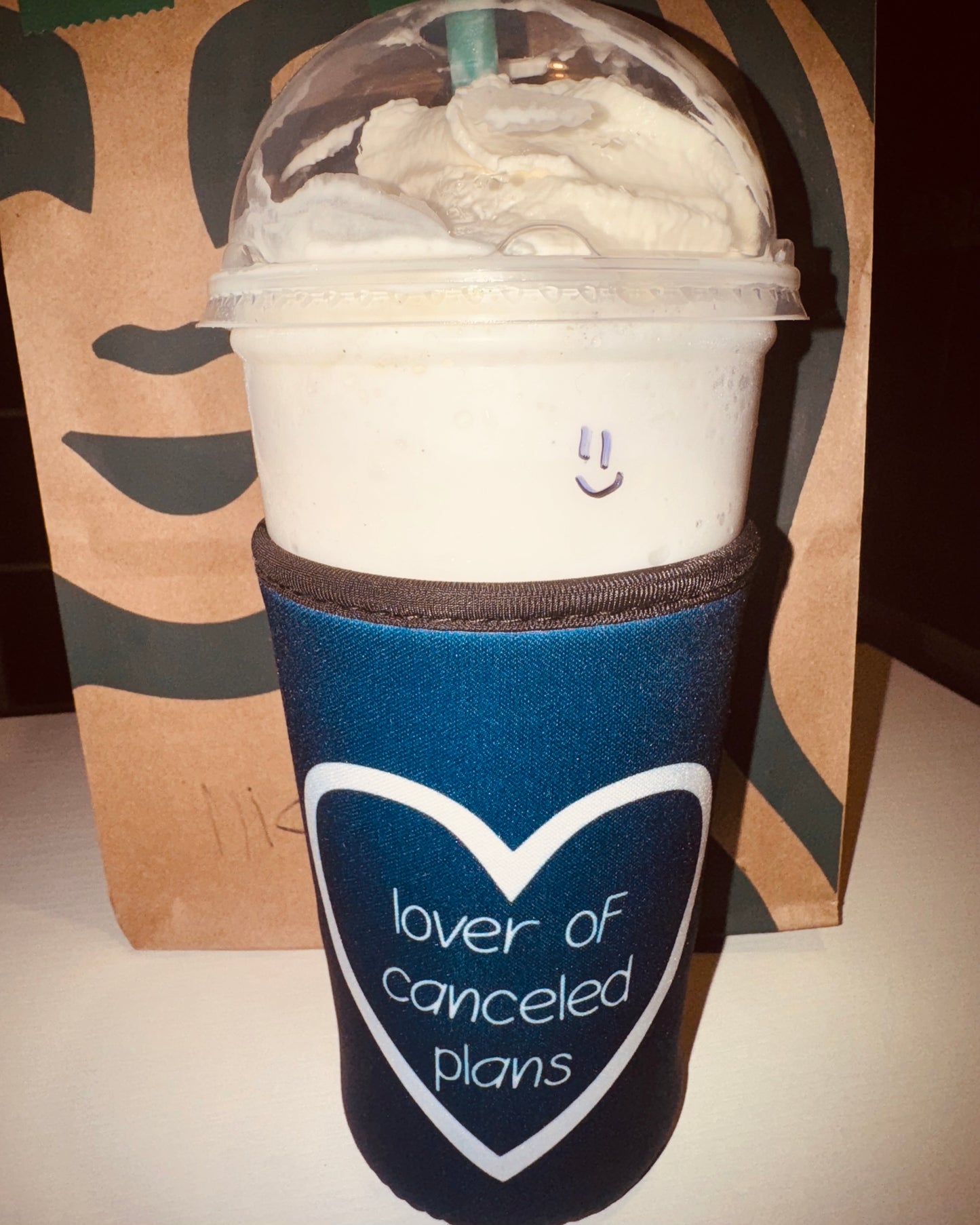 Lover Of Canceled Plans Iced Coffee Koozie