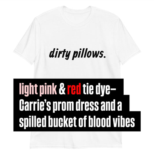 Dirty Pillows (light pink & red tie dye)