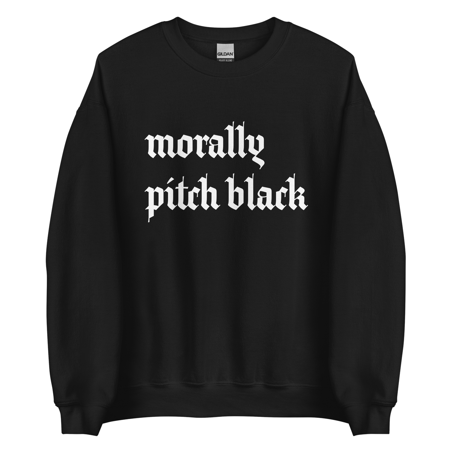 Morally Pitch Black Crewneck