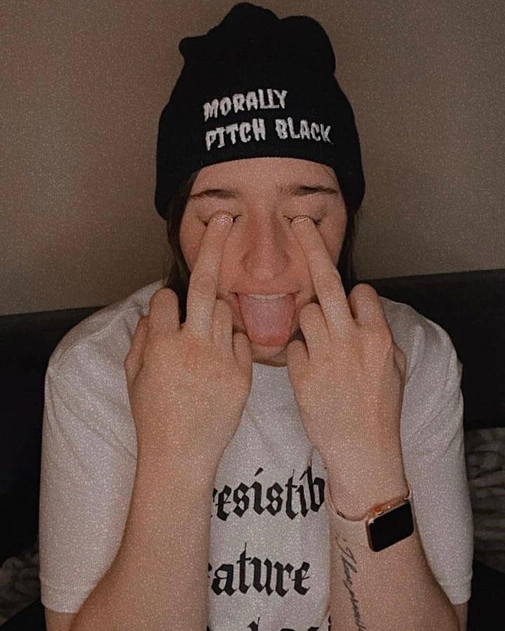 Morally Pitch Black Beanie