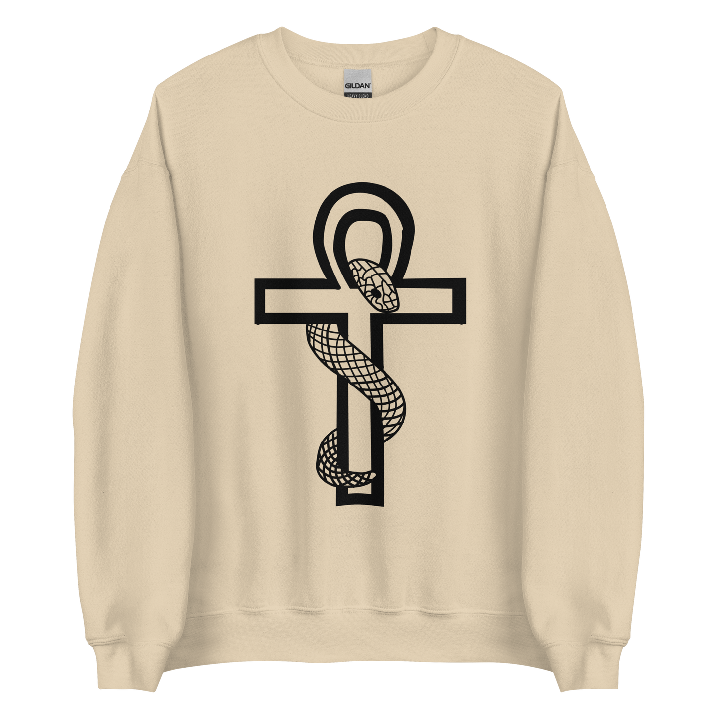 Ankh With Snake Crewneck