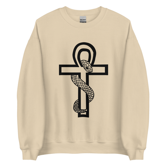 Ankh With Snake Crewneck