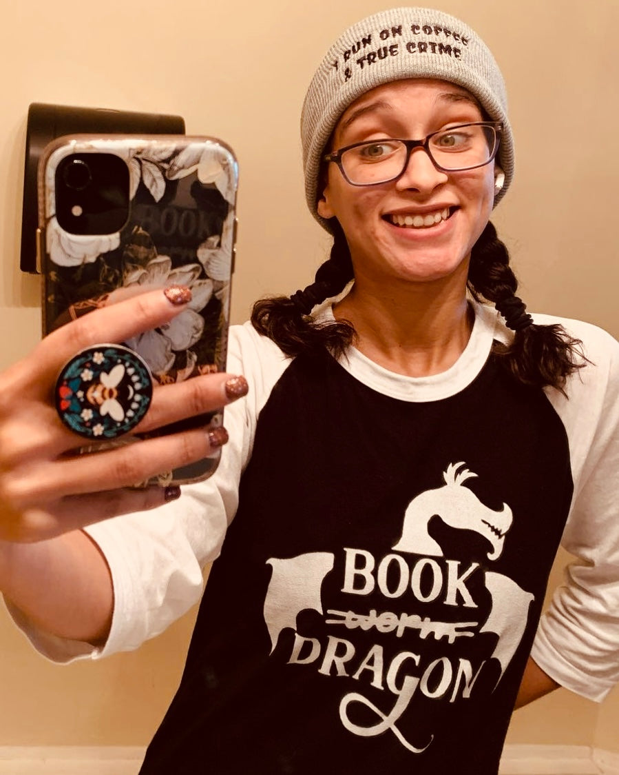 Book Dragon Baseball Tee