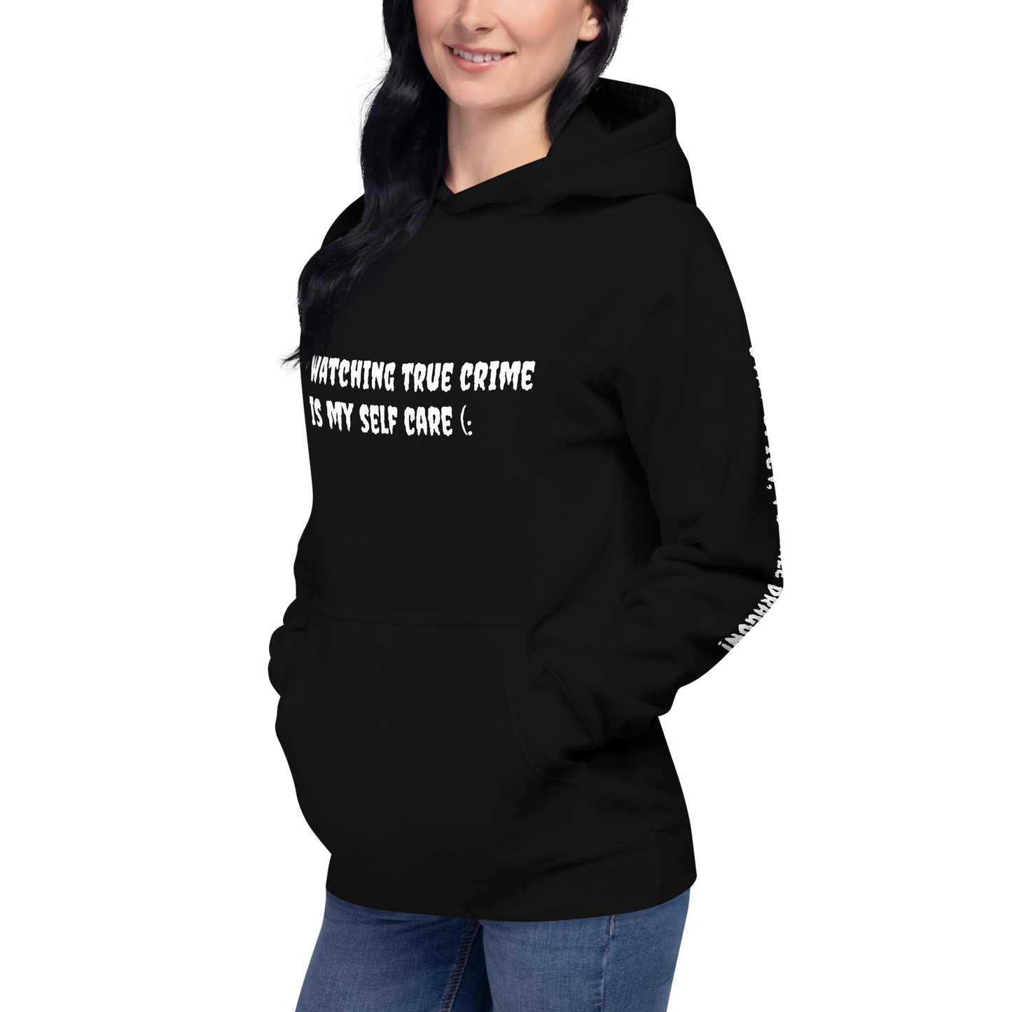 Set 8. Self Care / Watching True Crime Premium Hoodie