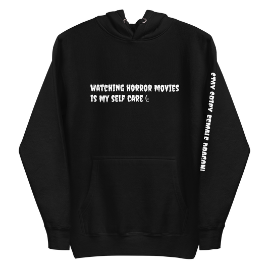 Set 7. Self Care / Watching Horror Movies Premium Hoodie