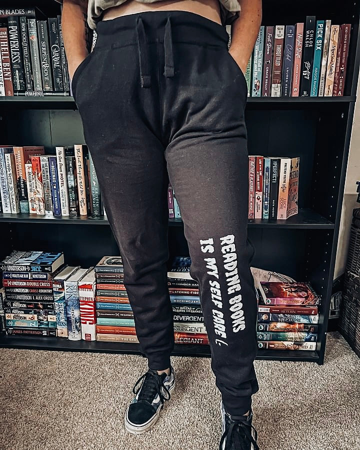 Set 5. Self Care / Reading Books Fleece Sweatpants