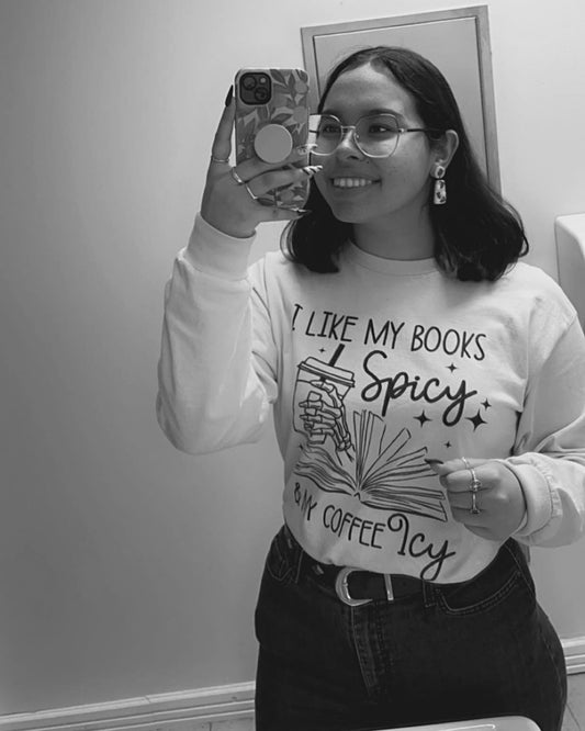 Spicy Books & Icy Coffee Long Sleeve