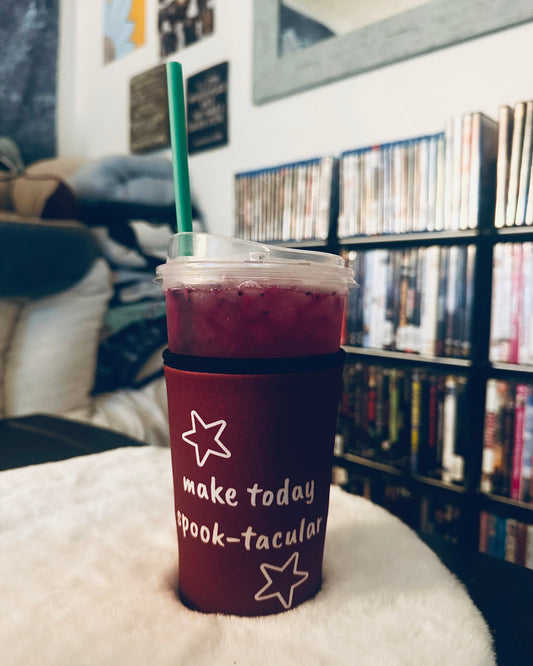 **Make Today Spook-tacular Iced Coffee Koozie