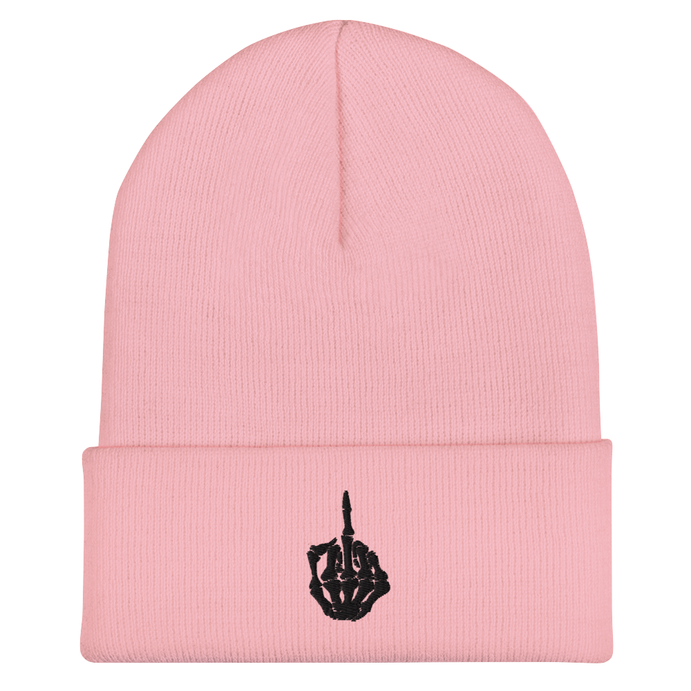 Skeleton Middle Finger Beanie