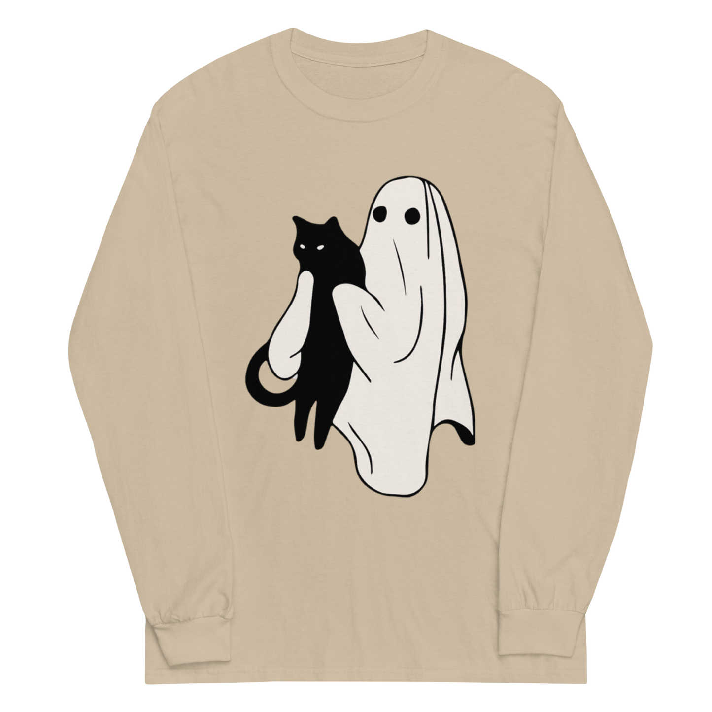 Ghost Holding Cat Long Sleeve