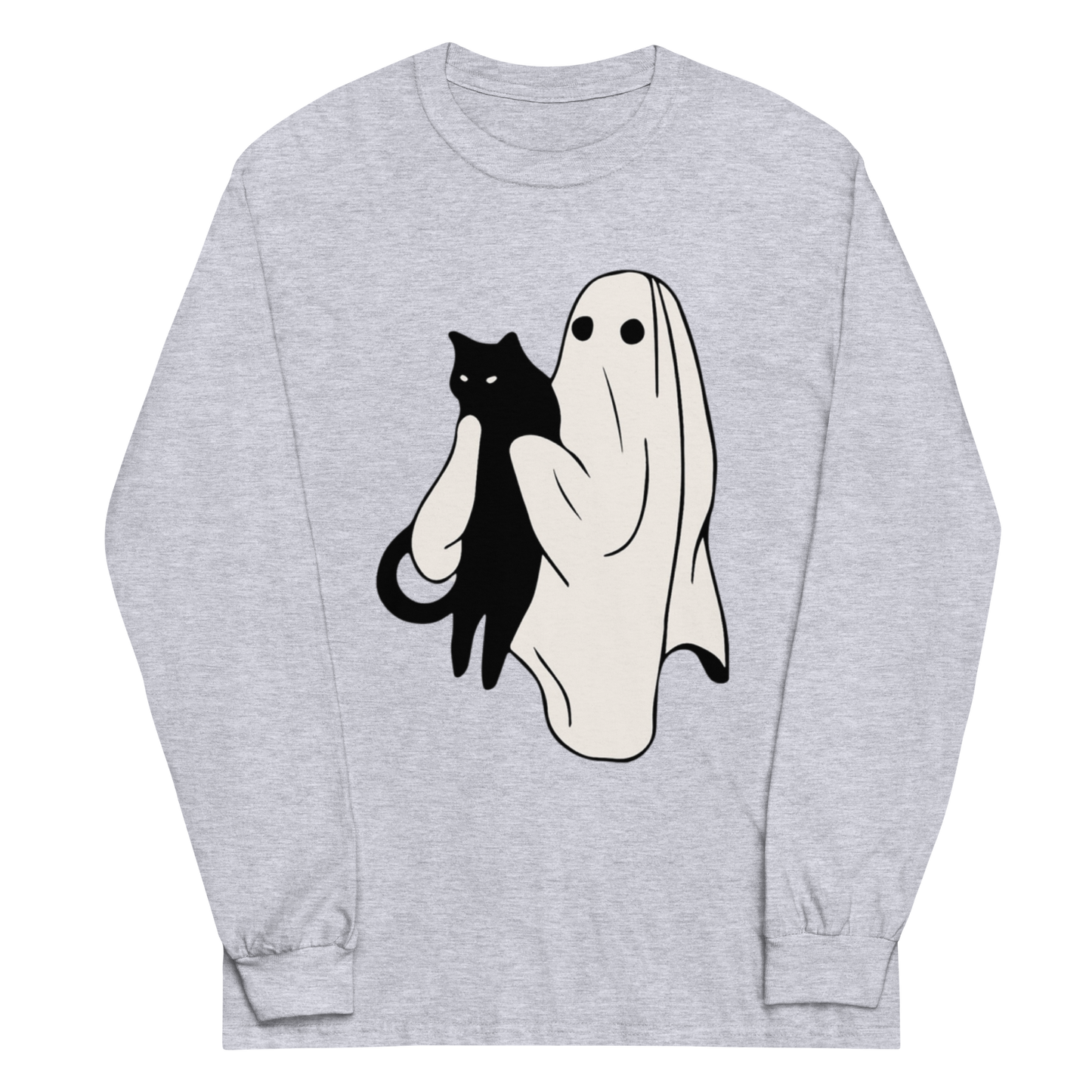 Ghost Holding Cat Long Sleeve