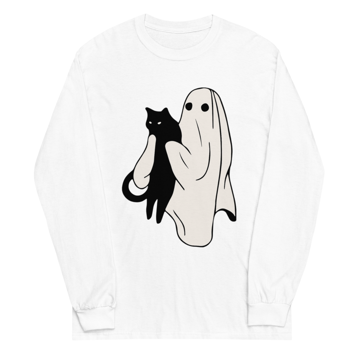 Ghost Holding Cat Long Sleeve