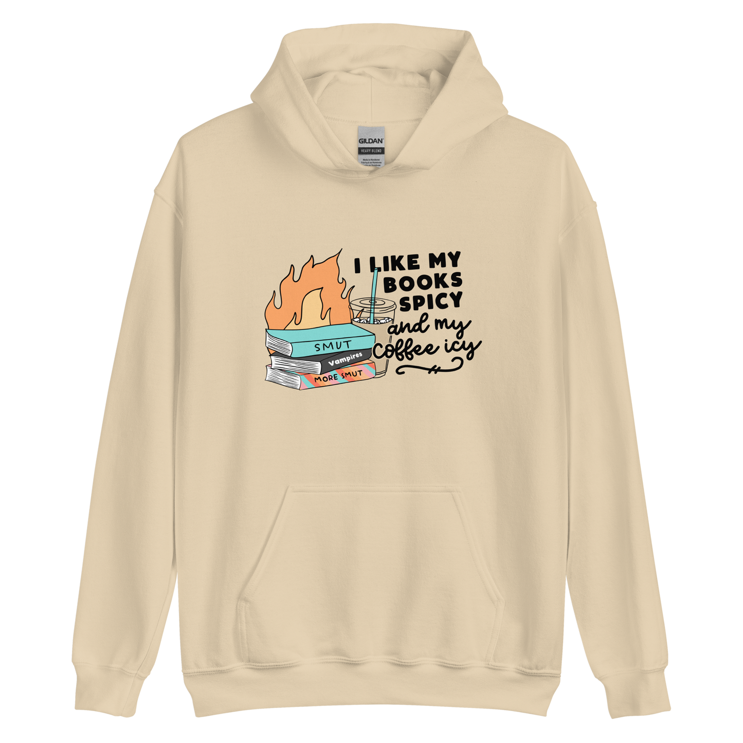 Spicy Books & Icy Coffee Hoodie