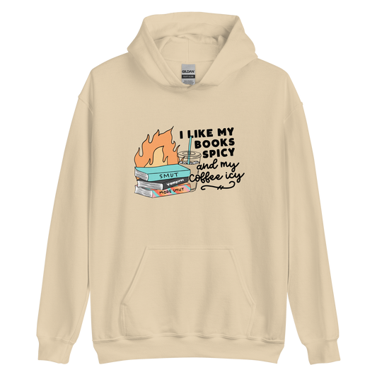 Spicy Books & Icy Coffee Hoodie