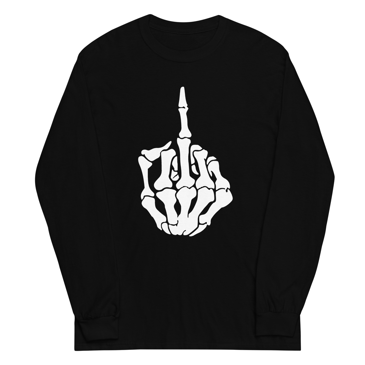 Skeleton Middle Finger Long Sleeve