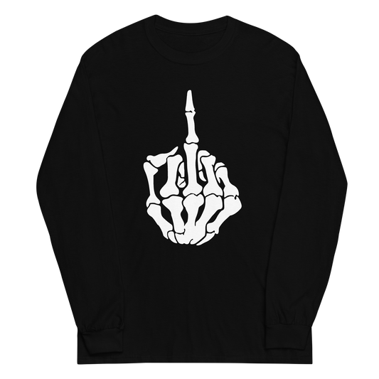 Skeleton Middle Finger Long Sleeve