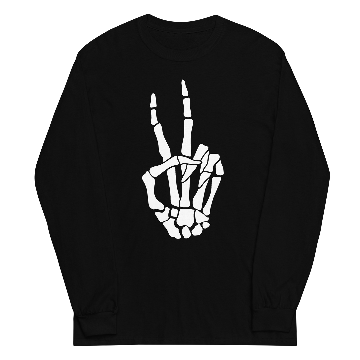 Skeleton Peace Sign Long Sleeve