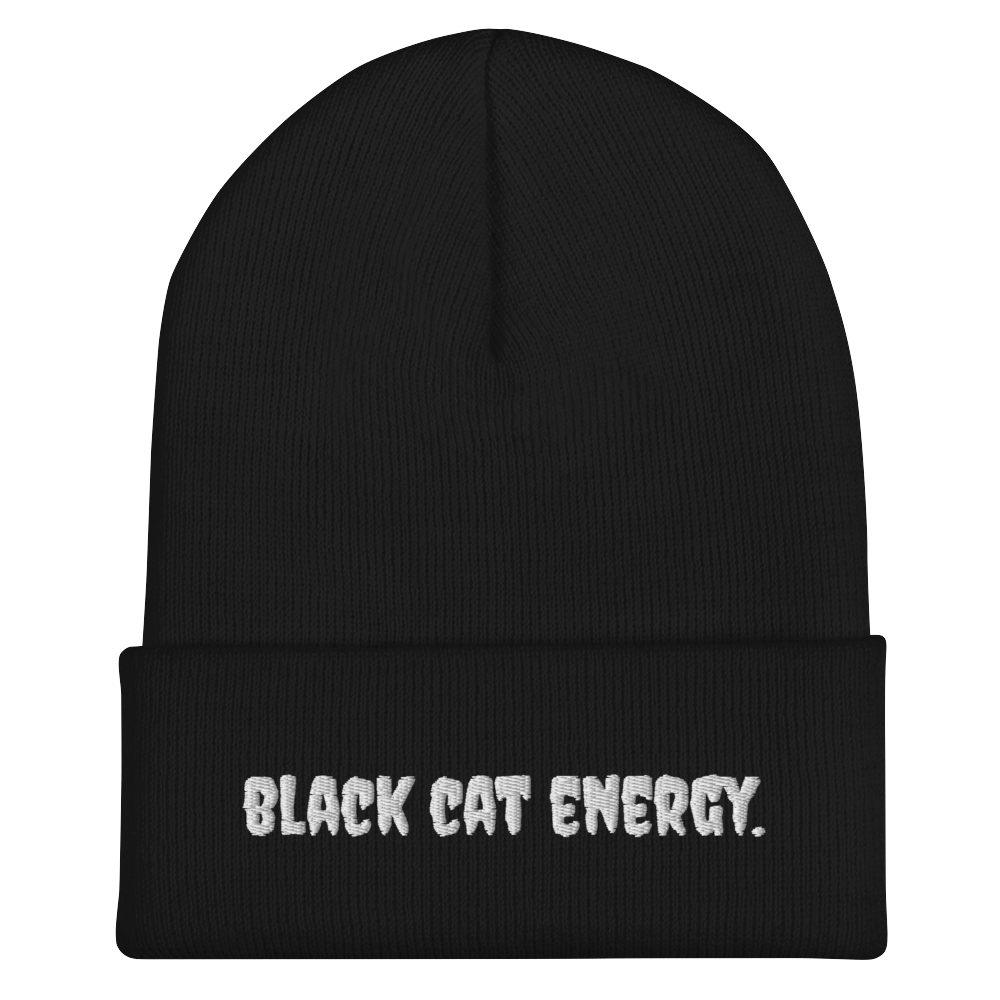 Black Cat Energy Beanie